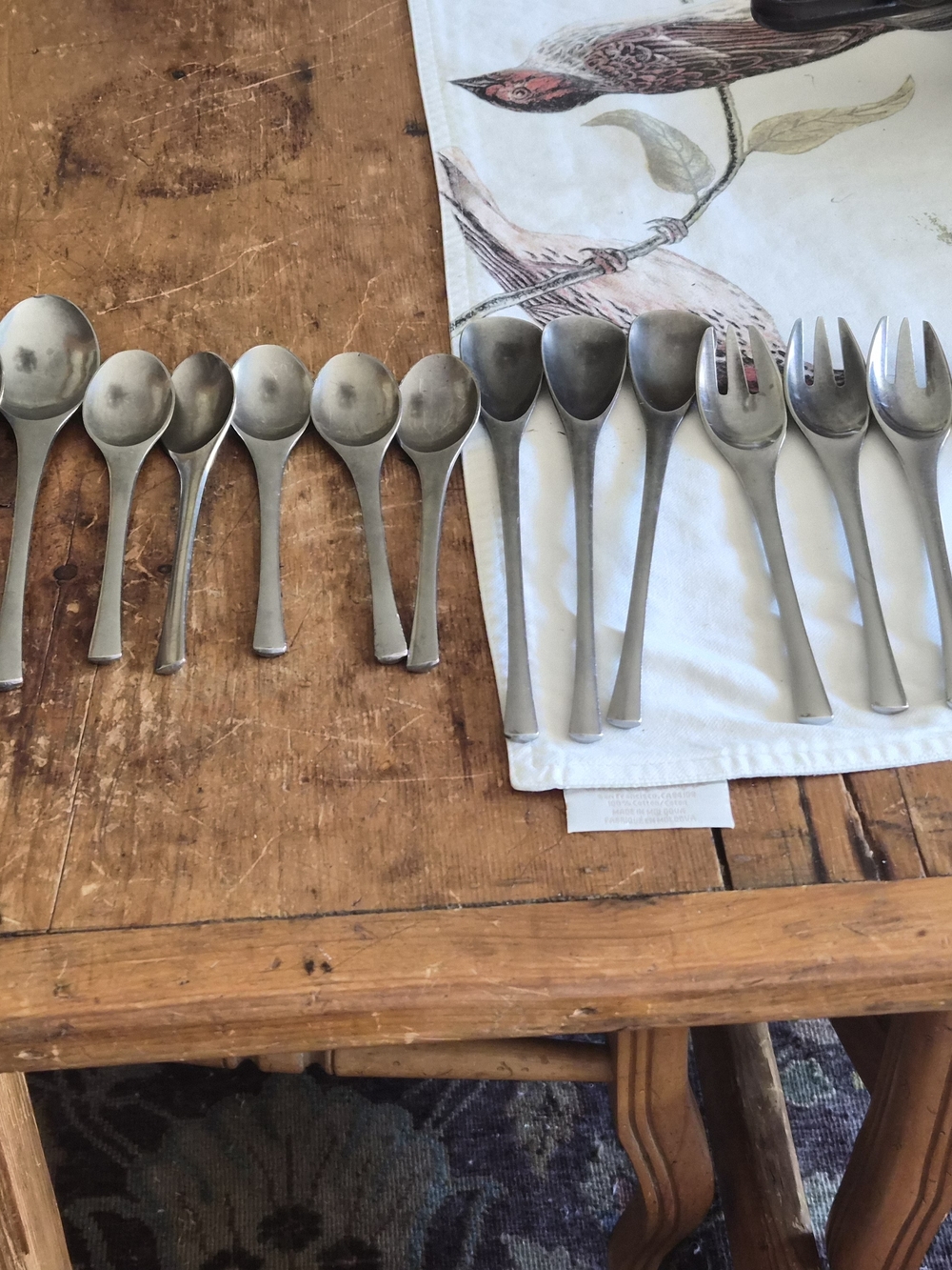 Vintage Dansk Odin Stainless Flatware Jens Quistgaard MCM Germany 19 Pc Set